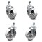 Service Caster 5 Inch Semi Steel Wheel Swivel 1/2 Inch Threaded Stem Caster Brake SCC, 2PK SCC-TS20S514-SSS-121315-2-TLB-2 - alternate 1